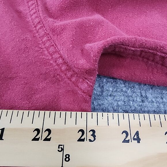 Levis Shirt Mens Medium Red Chamois Workshirt Long Sleeve Button Up Chore Casual - Picture 6 of 16